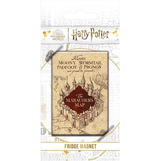 HARRY POTTER Kühlschrankmagnet (Marauder's Map Design) Geschenke für Fans - Offizielles Lizenzprodukt