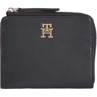 Tommy Hilfiger TH FEMININE MED SLIM WALLET Geldbörsen Damen, Schwarz (Black), OS