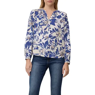 s.Oliver Tunikabluse mit All-Over-Print Blau/Weiß 34