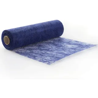 Protinam Sizoflor 30cm x 5m Tischläufer Tischband in Dunkelblau zur Dekoration wie Sommer, Ostern, Weihnachten oder Hochzeiten abgelängt (5m, 7570 dunkelblau) 60-035-R-300-A-5mP