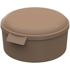 Bowlbox take away Verpackung - Essensbehälter to go Lunchbox nachhaltige Salat Mehrweg Dose 1,1l spülmaschinengeeignet (beständiges braun)
