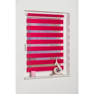 K-HOME Doppelrollo Ancona 120 x 150 cm Fuchsia