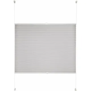 Good Life Plissee »Allegra« verdunkelnd energiesparend ohne Bohren Fixmaß, grau