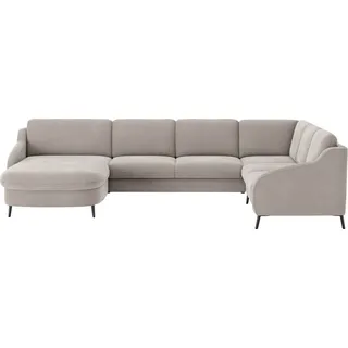 sit&more Wohnlandschaft »Soul U-Form« wahlweise mit Bettfunktion und Bettkasten oder Schubkasten,