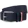Herrengürtel Leder blau 105