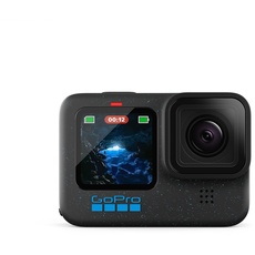 GoPro HERO12 Black – wasserdichte Action-Kamera mit 5,3K60 Ultra HD-Video, 27 MP Fotos, HDR, 1/1,9-Zoll-Bildsensor, Live-Streaming, Webcam, Stabilisierung