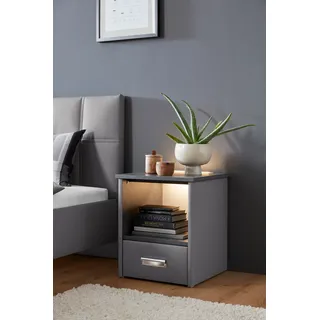 Westfalia Schlafkomfort Nachtschrank Brilon 45 x 45 x 53 cm Grau