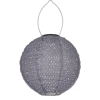 EGLO Solar-Lampion Z_Solar, Solarlampe für außen, Garten Lampe Outdoor, Laterne hängend, Balkon Deko aus Kunststoff in Pastell Hellblau, warmweiß, IP44