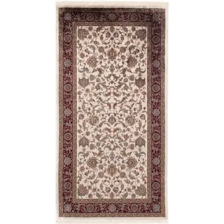 OCI DIE TEPPICHMARKE Silk Line Allover Kurzflorteppich 140 x 190 cm Rot/Weiß