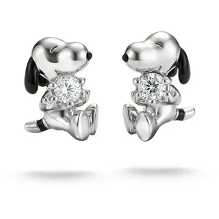Thomas Sabo Ohrstecker THOMAS SABO x Peanuts Snoopy silberfarben 925  mit Zirkonia
