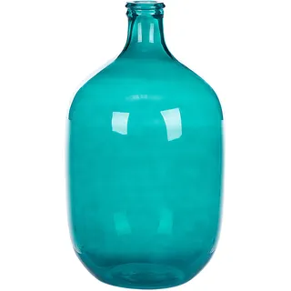 Beliani Dekovase Glas 48 cm türkis