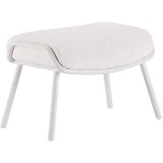 Lounge Hocker Basso - 301 - weiß wetterfest 628 - graphite