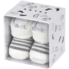 FALKE Erstlingsringel Babys Socken, 62-68, Weiß, Streifen, Baumwolle