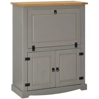 Idimex Mexico Möbel Weinschrank Tequila , Grau, Braun , Holz , Kiefer , Vintage , 98x121x40 cm , FSC Mix , Weinregale