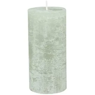 Chic Antique Macon rustikale Stumpenkerze versch.Farben ud Größen Kerze Antik NEU Altarkerzen 100% Paraffin Lange Brenndauer (Verte, 15x7cm)