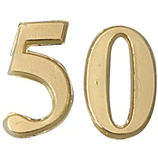 Efco Wachsdekoration Jubiläum 50 22 mm 1 Stck. Gold Brilliant, Wachs