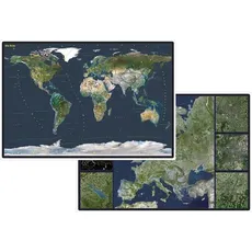 Welt Satellitenbild / Europa Satellitenbild Schreibunterlage