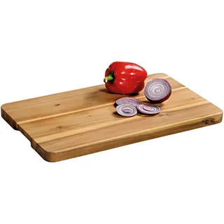 Kesper Servierbrett , Akaziefarben , Holz , Akazie , massiv , 45x2.50x27 cm , FSC 100% , Geschirr, Tischkultur & Serviergeschirr, Servierplatten