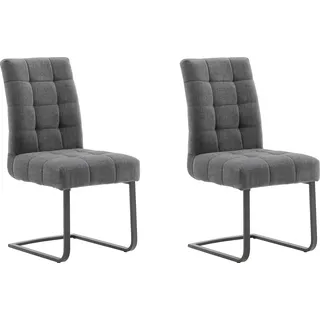 MCA Furniture Freischwinger Salta Polyester grau 2er Set