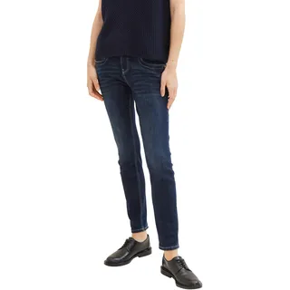 TOM TAILOR Damen Tapered Relaxed Jeans, 10138 - Rinsed Blue Denim, 27/32