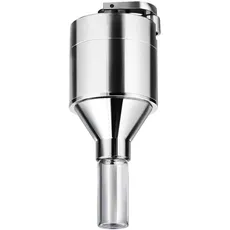 iSnuff Pulvermühle Gewürzmühle Handmühle Trichter mit Glasfläschchen | Grinder Ultrafeines Mahlen Metall Zerkleinerer