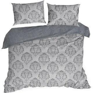 TERRA PALERMO10 Bettzeug grau 160x200 - Hellgrau