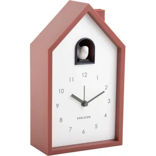 Karlsson Kuckucksuhr Wecker Alarm Clock Modern Cuckoo Red Ochre - Rot