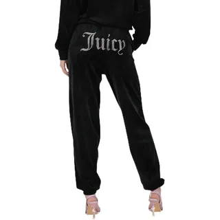 Juicy Couture Damen Classic Graphic Jogger Lässige Hose, Black, S (17er Pack)