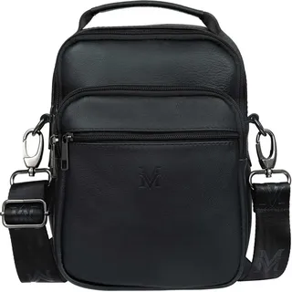 VerMari Flinta Herren Ledertasche Schwarz - Schwarz