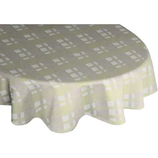 Wirth Tischdecke LAUFENBERG oval 130 x 190 cm Grün