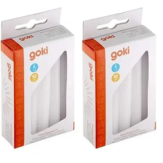 GoKi Geburtstagskerzen-Set 10 cm 10 St. weiß