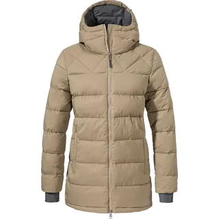 Schöffel Damen Parka Boston 34007-38, 34007-40, 34007-44, 34007-46, 34007-48 SCO-2012806 nutmeg 48 - Beige