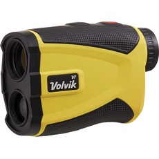 Volvik V1 Pro Golf Entfernungsmesser – 1.300 m Reichweite mit Vibrationsstiftschloss und Neigungskompensationstechnologie, Unisex, VV6000004, gelb, 8 x Magnification