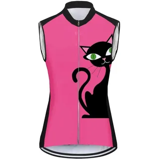 UGLY FROG Radtrikot Damen Ärmellos,Fahrradtrikot Rennrad 3 Taschen,Weste-Große Frauenrüste-Geeignet für einen Gewichtsbereich von 70-100 Kilogramm