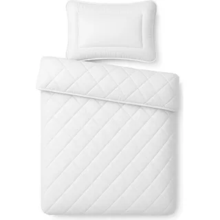 Kinderbett 2 tlg Microfaser Set 100x135cm 40x60cm Decke Kissen Kinder Betten-Set