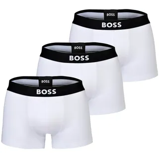 Boss Trunk Boxershorts White S 3er Pack