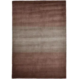 THEKO Wollteppich THEKO "Wool Comfort" Gr. 2, braun, B:70cm H:15mm L:140cm, Schurwolle, Teppiche, Wollteppich, Handweb Teppich, reine Wolle, handgewebt, brilliante Farben, Scandi