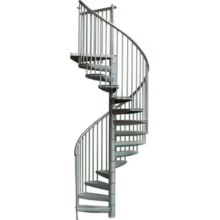 Minka Spindeltreppe Rondo Zink Plus Geschosshöhe bis 300 cm