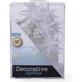 MANIR Weihnachtsbaumbeleuchtung mit Dekoration 10 led HOMLA - Weiß