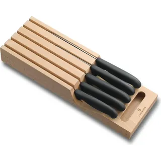 Victorinox Fibrox Schubladen-Messerhalter, 5-teilig, aus Buchenholz