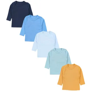 Langarmshirt TUPTAM "Shirt Baby Jungen Langarmshirt 5er Pack", Mädchen, Gr. 68, rosa (farbenmix 7), Obermaterial: 100% Baumwolle CO., Shirts Langarmshirt