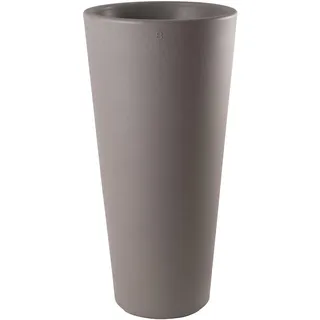 8 seasons Design Shining Classic Pot XL, LED Pflanzkübel 49 x 100 cm (Taupe), E27 Fassung inkl. Leuchtmittel in warmweiß, großer beleuchteter Pflanzkübel für innen + außen, Blumenkübel