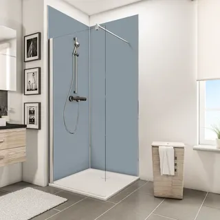 Schulte »ExpressPlus DecoDesign«, Duschrückwand Set Ecke Dekor Hellgrau