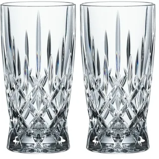 Nachtmann 2-teiliges Latte Macchiato Gläser Set, 350 ml, Noblesse Barista, 104893, Kaffeegläser aus Kristallglas, Cappuccino Gläser spülmaschinenfest (Packung mit 2)