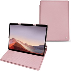 Noreve Lederschutzhülle vertikal (Microsoft Surface Pro X), Tablet Hülle, Rosa
