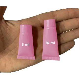 Set mit 50 nachfüllbaren Kosmetiktuben (10 ml, rosa)