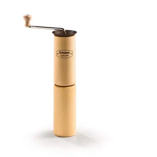Schnitzer Getreidemühle Ligno: Buche massiv, Höhe x Ø 290 x 60 mm, Schroten von Getreide, Mahlen Gewürze, Schleifen