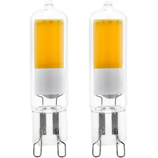 EGLO G9 Stiftsockel LED Lampe 2er-Set, Stiftsockellampe, 2 Steckbirnen, je 2 Watt (entspricht 21 Watt), 200 Lumen, Leuchtmittel neutralweiß, 4000 K, Glühbirne Pin Ø 1,5 cm