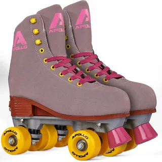 Apollo Disco Roller Rollschuhe Kinder & Damen, verstellbar Gr. 31-42 | Klassische Rollerskates für Mädchen, Kinder & Damen: Disco Roller, Roller Skates, mitwachsend Gr. 31-42