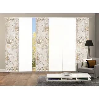 HOME WOHNIDEEN Schiebegardine »HOLNY 6er SET« Paneelwagen 6 Stk. tlg. Schiebevorhang Digidruck 6er Set HOLNY, grau